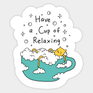 Cup of Relaxing Sticker